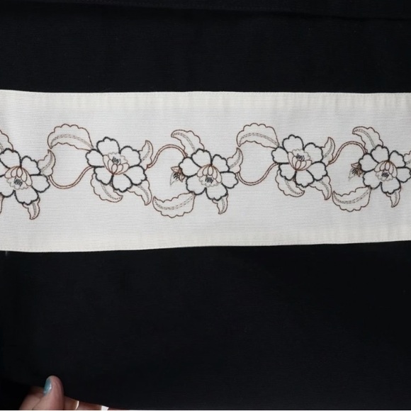 Men’s SZ M Cubavera Black and Cream Floral Shirt - Picture 5 of 11